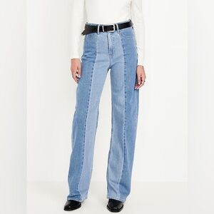Old Navy High Waisted Wide Leg Jeans size 8